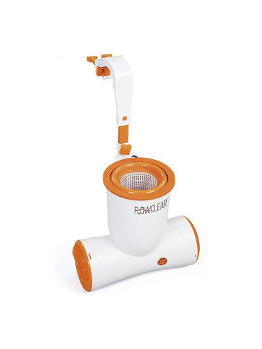 Помпа филтърна за басейн тип скимер, Bestway 58469 Flowclear Skimatic, 73W, 3974 л/ч