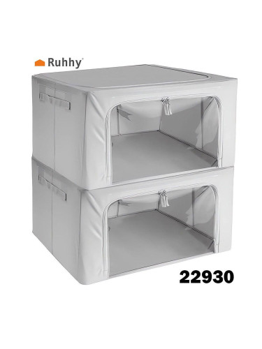 Органайзер за кърпи и спално бельо Ruhhy 22930, 40x30x20 см, 2 бр.