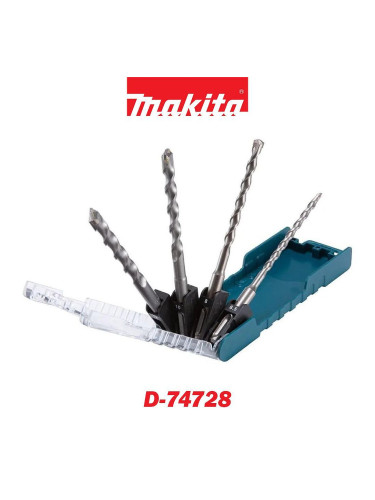 Свредла за бетон SDS-Plus, 6.5-12x160 мм, Makita D-74728, 4 бр.