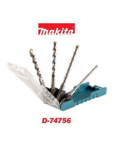 Свредла за бетон SDS-Plus, 6-12x160 мм, Makita D-74756, 4 бр.