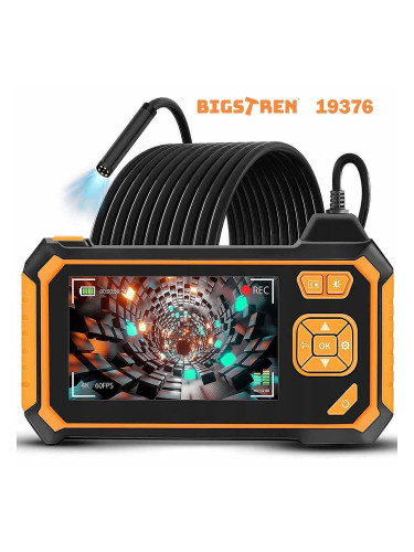 Камера ендоскоп BIGSTREN 19376, 5 м, Full HD LCD дисплей 4.3", 1700 mAh