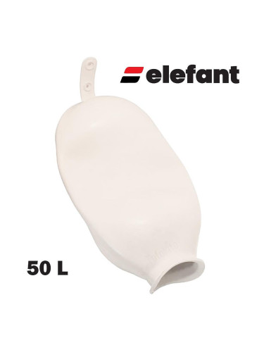 Мембрана за хидрофор 50 л, Elefant, с опашка, бяла, EPDM