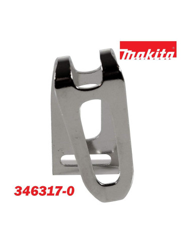 Скоба - кука / щипка за закачане към колан, Makita 346317-0, за винтоверти, гайковерти от LXT, CXT и G-Series