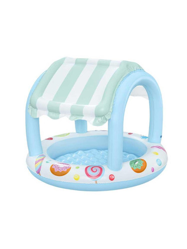 Басейн надуваем, детски, 104x84 см, Bestway 52638 Sunshade Sweet Shoppe, със сенник