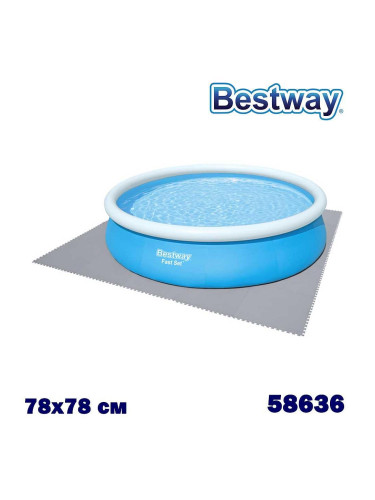 Подложка за басейн тип пъзел, 78x78x0.4 см, Bestway 58636 FlowClear, 9 части