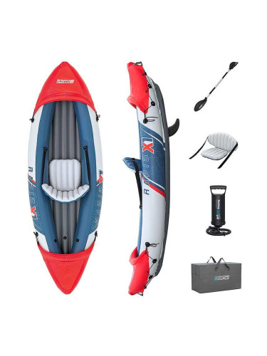 Каяк надуваем, 290x91x42 см, Bestway 65176 Hydro-Force Rapid X1, с гребло, седалка и ръчна помпа