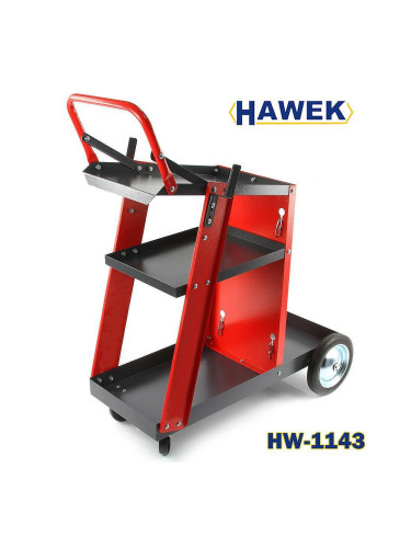 Количка транспортна за заваръчни апарати до 60 кг, HAWEK HW-1143