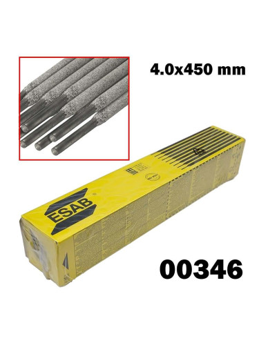 Електроди стоманени ESAB NORD E7018-1 H4 R, 4.0x450 мм, 130-200A, кутия 6 кг