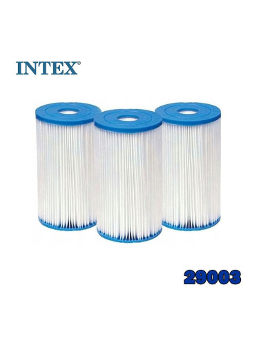Филтър картушен за филтърна помпа, тип A, INTEX 29003, 3 бр.
