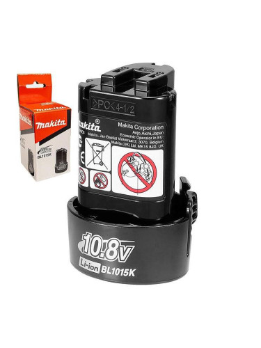 Батерия акумулаторна Makita BL1015K (632V77-5), Li-ion, 10.8V, 1.5Ah