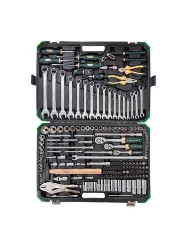 Гедоре 180+2 части, 1/4", 3/8", 1/2", RockForce RF-41802+2