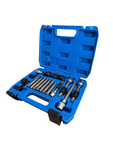 Вложки за шайби на алтернатори HAWEK HW-1126, 1/2", 3/8", 18 бр.