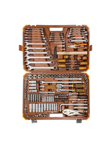 Гедоре 202 части, 1/4", 3/8", 1/2", Cr-V, FORSTIME FT-42022-5