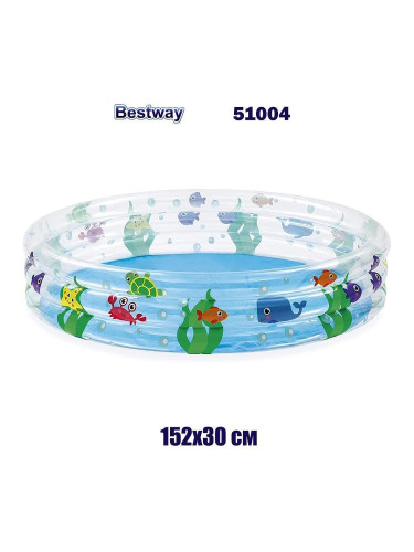 Басейн детски надуваем 152x30 см, Bestway 51004 Sea Life