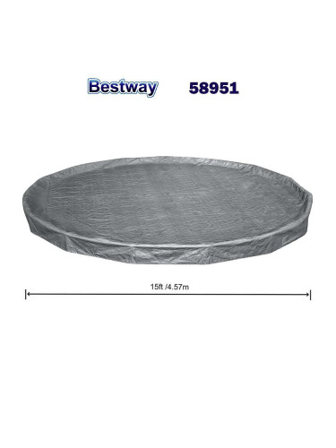 Покривало за басейн с диаметър до 457 см, Bestway 58951
