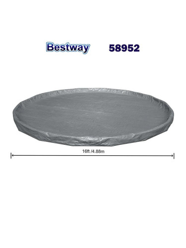 Покривало за басейн с диаметър до 488 см, Bestway 58952