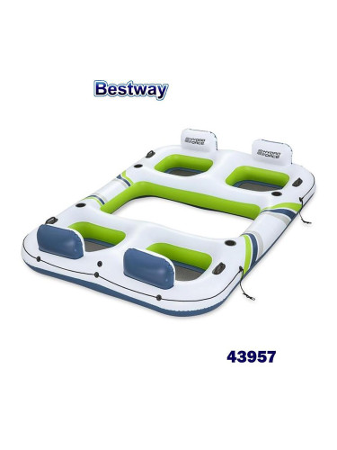 Остров надуваем плаващ 302x219 см, Bestway 43957 Hydro Force Breeze Bloc Island