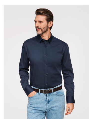Мъжка сатенена риза Ombre SLIM FIT