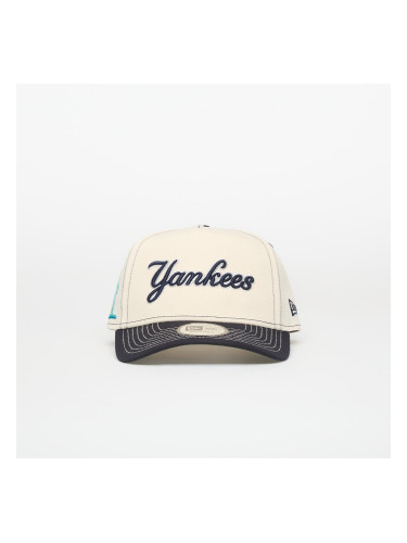 Шапка New Era 9FORTY Aframe City Icon New York Yankees Light Cream/ Navy Universal