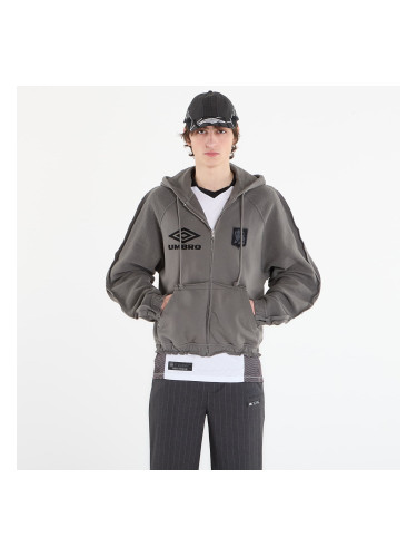 Суитшърт Umbro by SlamJam Royal Arms Zip Masked Hoodie Smock Grey L