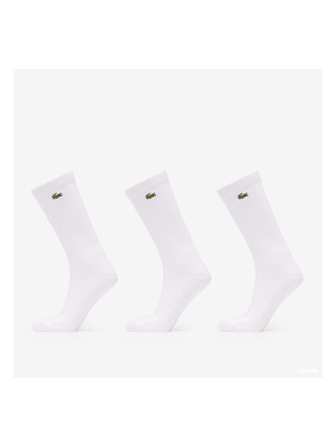 Чорапи LACOSTE Socks 3-Pack White 43-46