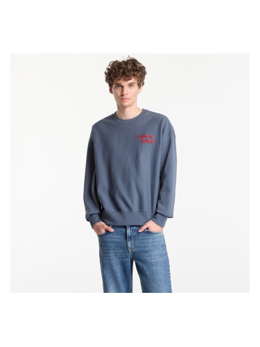 Суитшърт Calvin Klein Jeans Ls Premium Terry Graphic Crewneck Dark Slate L