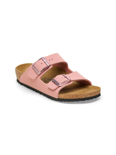 Birkenstock Arizona Kids Birko-Flor Birkibuc Narrow Fit Pink Жени,Деца - Сандали Birkenstock - Розов - 1026423-3.5 - Size: 3.5