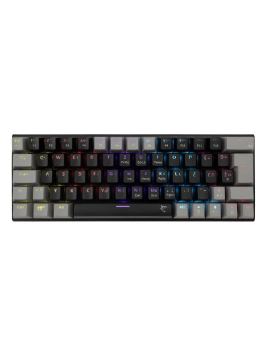 Гейминг клавиатура White Shark GK-002221V2 WAKIZASHI-2 US-BLUE.SW, Черна/Сива