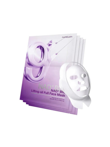 numbuzin - No.9 NAD+ BIO Lifting-sil Full Face Mask ( 4ea / 20ml + 28ml)