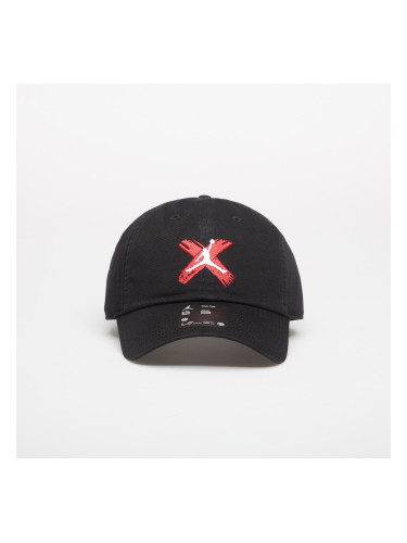 Шапка Jordan Club Unstructured Curved-Bill Hat Black/ White S/M