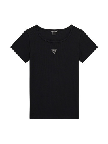 Тениска в черен цвят с лого Guess