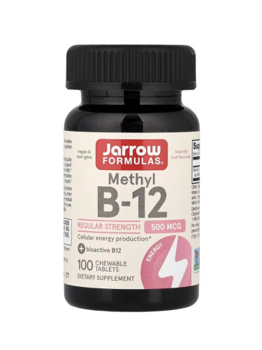 JARROW FORMULAS - Methyl B-12 500 mcg - 100 vegan chewable tabs