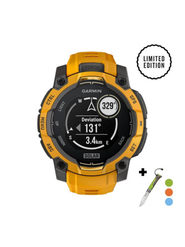 Смарт часовник Garmin Instinct 3 Solar 45 мм Sunburst/Grey 010-02934-02