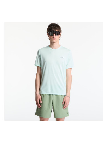 Тениска New Balance Athletics T-Shirt Cosmic Jade Heather L