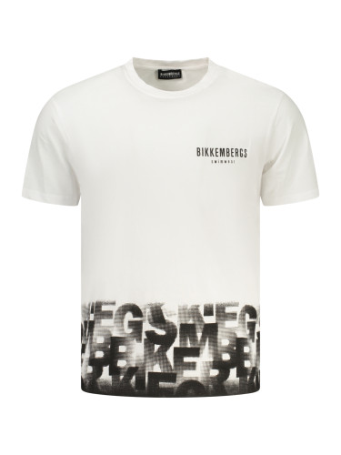 Мъжка тениска с къс ръкав Bikkembergs, бяла