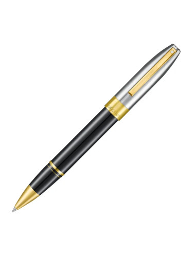 Ролер Sheaffer Legacy - Glossy Black and Chrome Bi-color with 14K PVD Trims