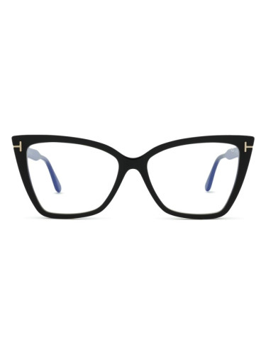 Tom Ford FT5844-B 005 55 - диоптрични очила, cat eye, дамски, черни