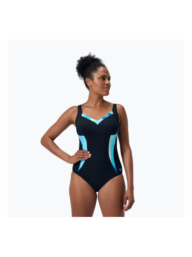 Дамски цял костюм за плуване Speedo Shaping Printed LunaElustre One pieces true navy/berry