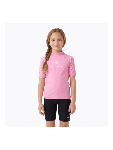 Детска тениска AQUASTIC Rimos UV 50+ UPF pink