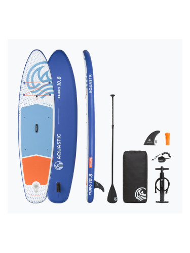 Комплект надуваема дъска SUP Taupo 10'8" allround синя