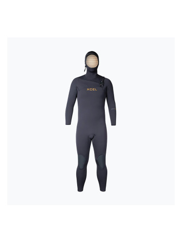 Мъжки неопреннов костюм за плуване Xcel Comp+ 4/3 mm Hooded Full black