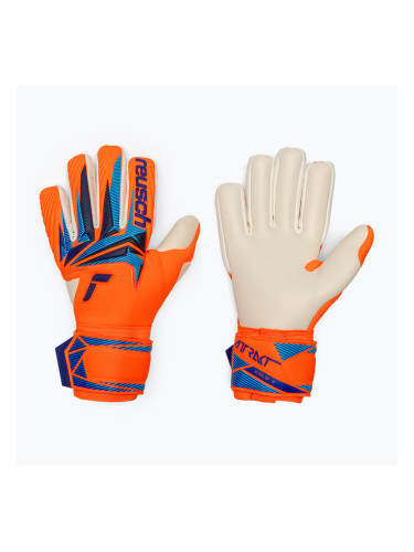 Вратарски ръкавици Reusch Attrakt Gold X NC shocking orange/blue