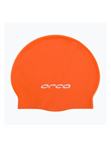 Orca Силиконова плувна шапка оранжева DVA000