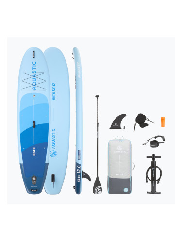 Комплект надуваема дъска SUP Este 12'0" синьо