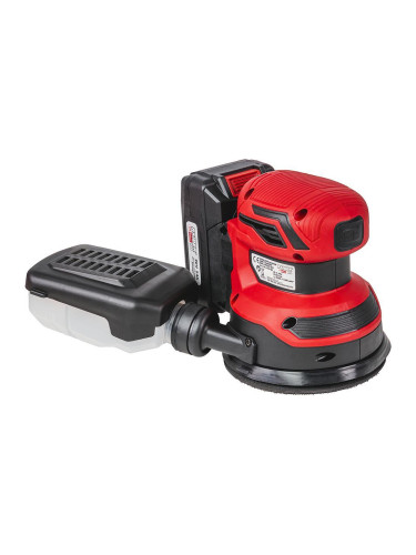 Ексцентършлайф акумулаторен RAIDER RDP-KRSA20, 20V, 2Ah, 125 мм, R20 System