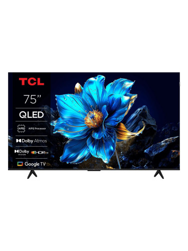Телевизор TCL 75P7K - 75" (189 см) QLED, 4K Ultra HD, Google TV, Smart