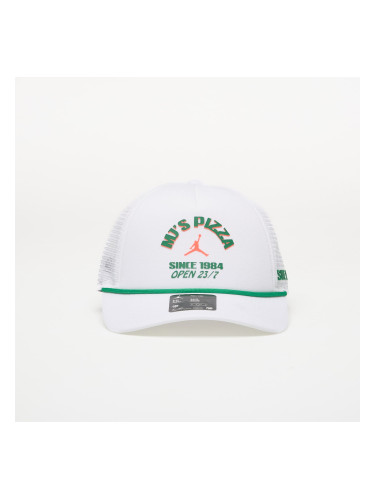 Шапка Jordan Rise Structured Trucker Cap White/ Court Green/ Infrared 23 S/M