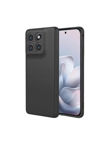 Силиконов кейс iPaky матиран, За Motorola Edge 70 Fusion, Черен
