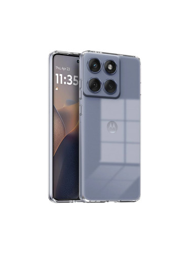 Силиконов кейс MBX 2mm, За Motorola Edge 70 Fusion, Прозрачен