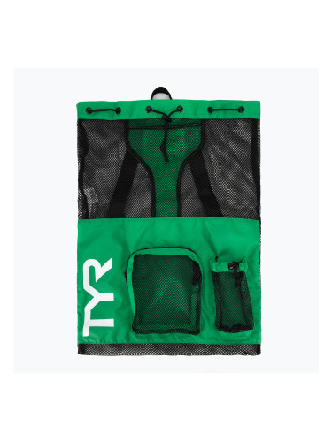 Торба за плуване TYR Big Mesh Mummy Bag 40 l kelly green